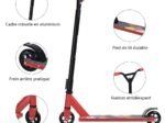 Freestyle Scooter with 360° PU Wheels Rear Brake and Non-Slip Handlebar