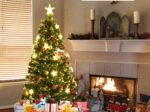 Illuminated Artificial Christmas Tree 150 cm LED Lights 8 Lighting Modes