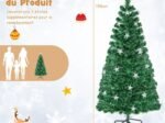Illuminated Artificial Christmas Tree 150 cm LED Lights 8 Lighting Modes