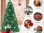 Illuminated Artificial Christmas Tree 150 cm LED Lights 8 Lighting Modes