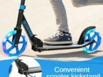 Kick Scooter Foldable and Adjustable Design with 2 Big Wheels LED Lights