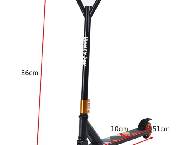 Stunt Kick Scooter with 360° PU Wheels Rear Brake and Non-Slip Handlebar