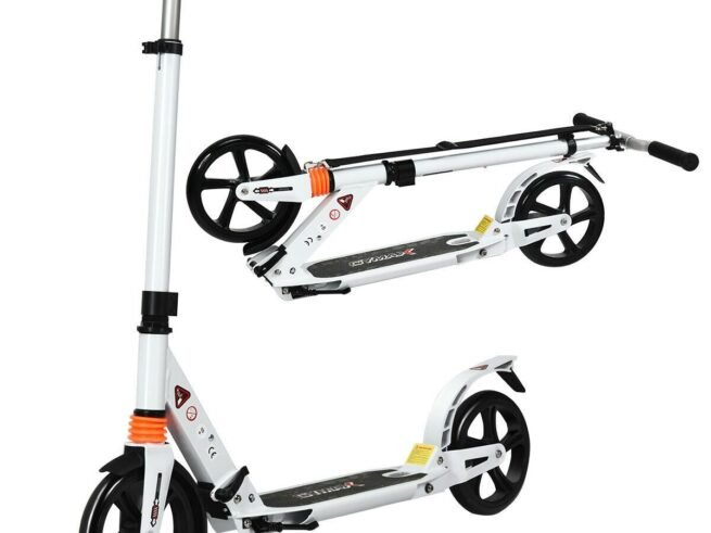 2 Wheel Scooter with Foldable Brake 3 Adjustable Heights Load 100KG