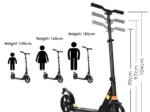 2 Wheel Scooter with Foldable Brake 3 Adjustable Heights Load 100KG