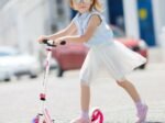 Kick Scooter Foldable and Adjustable Design with 2 Big Wheels LED Lights