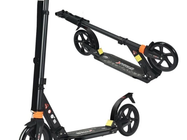 2 Wheel Scooter with Foldable Brake 3 Adjustable Heights Load 100KG