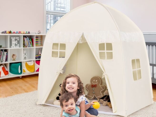 Playhouse Play Tent for Children Non-Slip Mat Indoor Outdoor