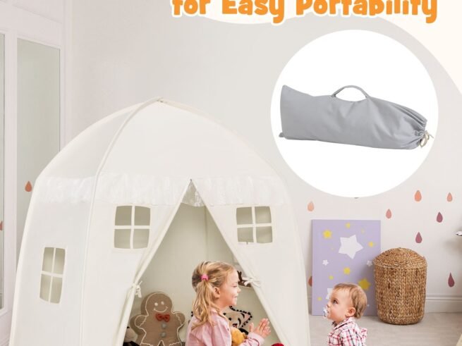 Playhouse Play Tent for Children Non-Slip Mat Indoor Outdoor