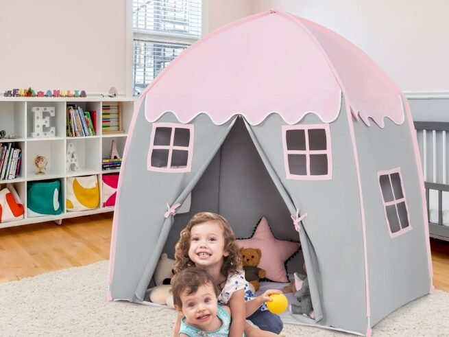 Playhouse Play Tent for Children Non-Slip Mat Indoor Outdoor