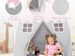Playhouse Play Tent for Children Non-Slip Mat Indoor Outdoor