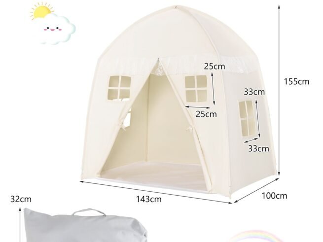 Playhouse Play Tent for Children Non-Slip Mat Indoor Outdoor