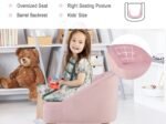 Kids Sofa Set 2 pcs Upholstered Furniture with Footrest for Playroom Bedroom