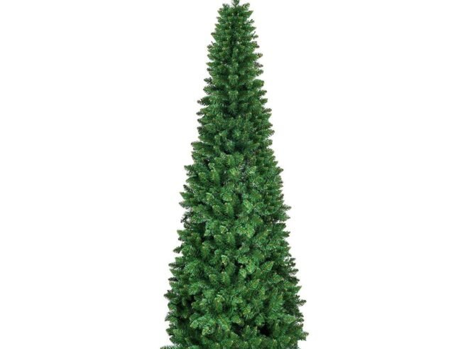 Artificial Christmas Tree Longiform 198 cm 250 LED Colored Lights