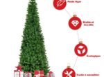 LED Artificial Christmas Tree 225cm Longiform 350 LED Colorful Lights