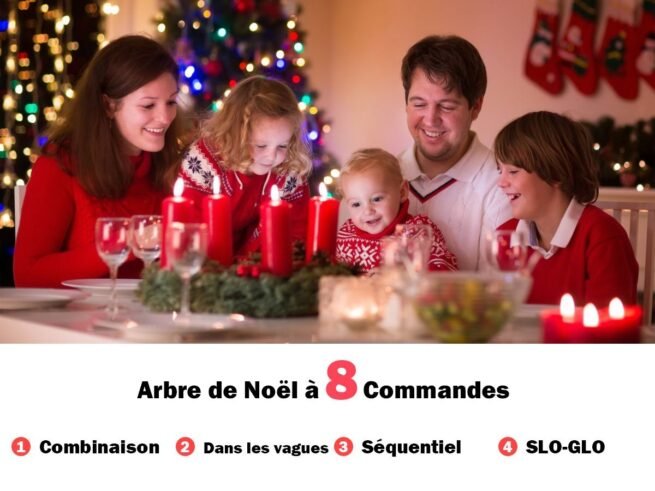 Artificial Christmas Tree 150cm 180 LED Lights 8 Lighting Modes