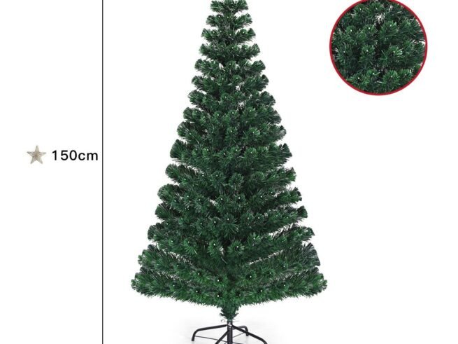 Artificial Christmas Tree 150cm 180 LED Lights 8 Lighting Modes