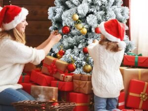 Long Hinged Snowy Christmas Tree (4)