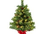 Mini Pre-Lit Christmas Tree 64cm 50 LED Lights 8 Lighting Modes