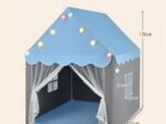 Children's Playhouse Play Tent Washable Mat and Star Lights 105 x 121 x 136 cm