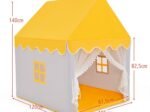 Children's Playhouse Play Tent Cotton Princess Style Hut Yellow