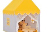 Children's Playhouse Play Tent Cotton Princess Style Hut Yellow