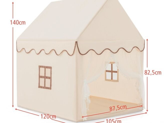 Children's Playhouse Play Tent Cotton Princess Style Hut Coffee