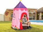 Children's Play Tent Playhouse Thick Oxford Fabric Carrying Bag Pink