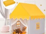 Children's Playhouse Play Tent Cotton Princess Style Hut Yellow