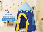 Children's Play Tent Playhouse Thick Oxford Fabric Carrying Bag Blue