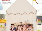 Children's Playhouse Play Tent Cotton Princess Style Hut Coffee
