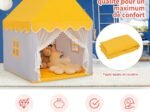 Children's Playhouse Play Tent Cotton Princess Style Hut Yellow