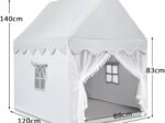 Children's Playhouse Play Tent Cotton Princess Style Hut Gray