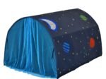 Kid's Bed Portable Pop Up Playhouse with Mosquito Net 144 x 102 x 82 CM Blue