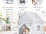 Children's Playhouse Play Tent Cotton Princess Style Hut Gray