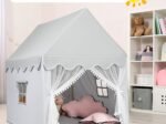 Children's Playhouse Play Tent Cotton Princess Style Hut Gray