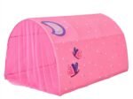 Kid's Bed Portable Pop Up Playhouse with Mosquito Net 144 x 102 x 82 CM Pink
