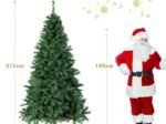 Pre-Lit Christmas Tree 215cm Multi-Color Led Lights Metal Stand
