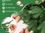 Artificial Christmas Tree Hinged 136cm 386 Branch Tips in PE PVC LED Lights