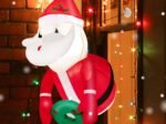 Inflatable Santa Claus Christmas Decoration LED Lights 100cm