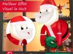 Inflatable Santa Claus Christmas Decoration LED Lights 100cm