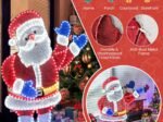 Lighted Santa Claus Christmas Decoration 125cm 381 LED Lights