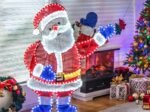 Lighted Santa Claus Christmas Decoration 125cm 381 LED Lights