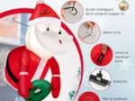 Inflatable Santa Claus Christmas Decoration LED Lights 100cm