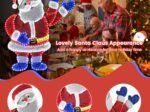 Lighted Santa Claus Christmas Decoration 125cm 381 LED Lights
