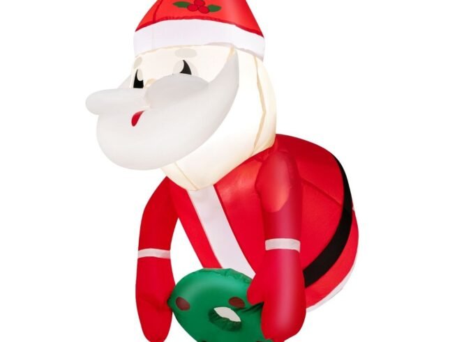 Inflatable Santa Claus Christmas Decoration LED Lights 100cm