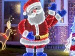 Lighted Santa Claus Christmas Decoration 125cm 381 LED Lights