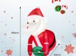 Inflatable Santa Claus Christmas Decoration LED Lights 100cm