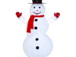 Illuminated Christmas Snowman 200 Cool White LEDs 4 Stakes 180CM
