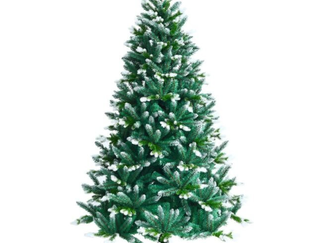Artificial Snowy Christmas Tree 180 cm with 976 Branches Metal Stand