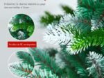 Artificial Snowy Christmas Tree 180 cm with 976 Branches Metal Stand